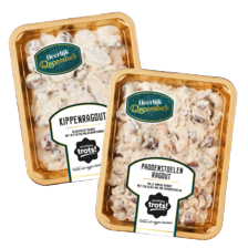 Noordertrots kippen of paddenstoelen ragout